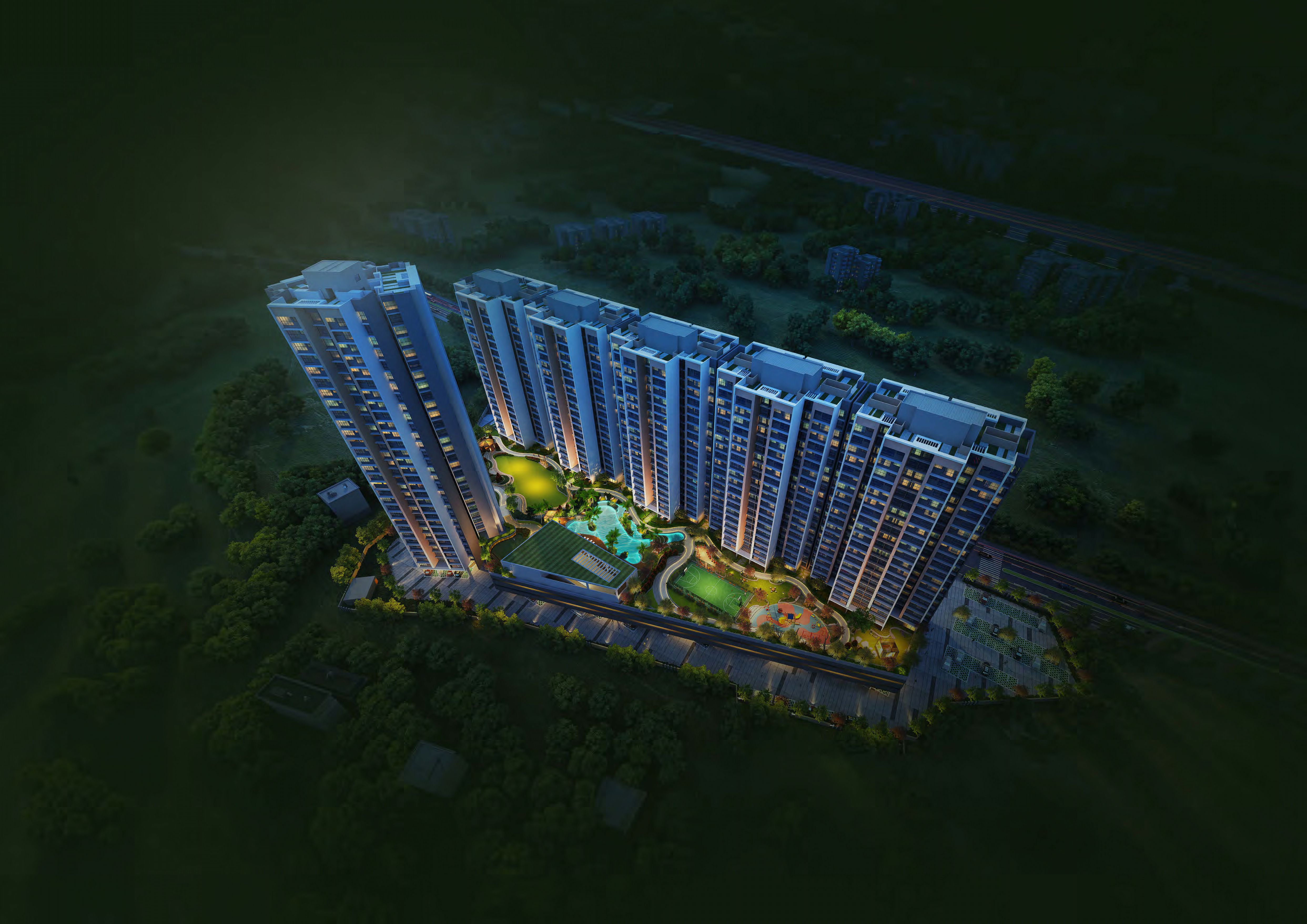 Palm Riveria Mumbra Swimming Pool and Clubhouse